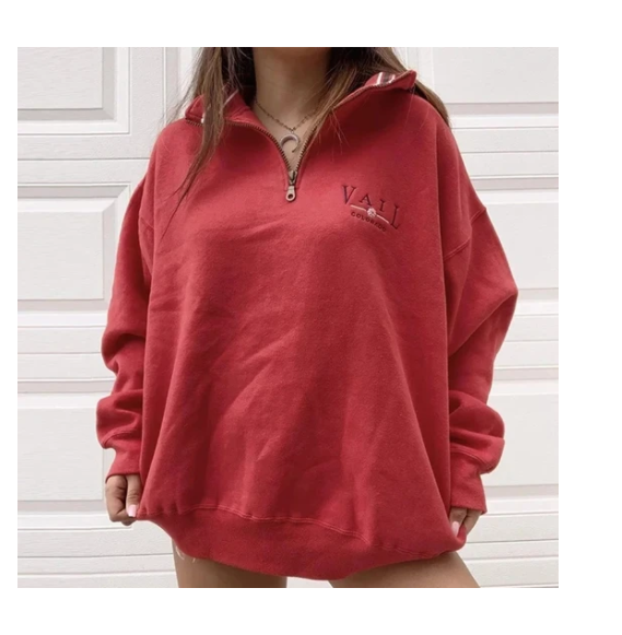 Title 4, Ladies Casual Stand-Collar Loose Sweatshirt