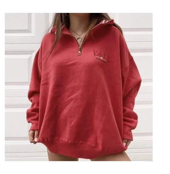 Ladies Casual Stand Collar Loose Sweatshirt Tan - Shop at LoveMi