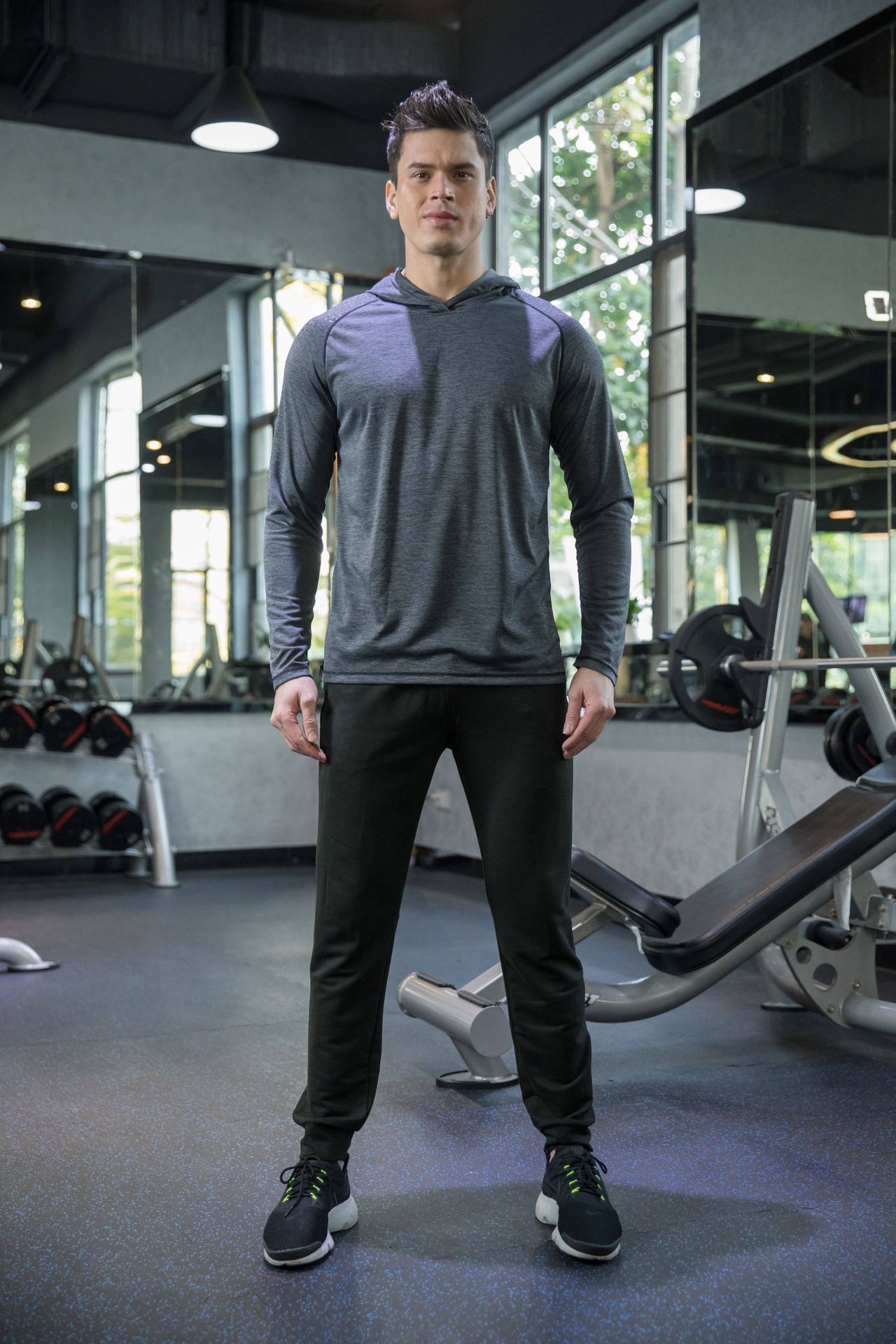 Men's Sports Long-sleeved Reflective Sweatshirt