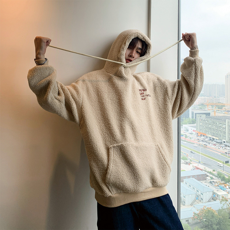 Lamb Wool Sweater Loose Plus Velvet Thick Coat