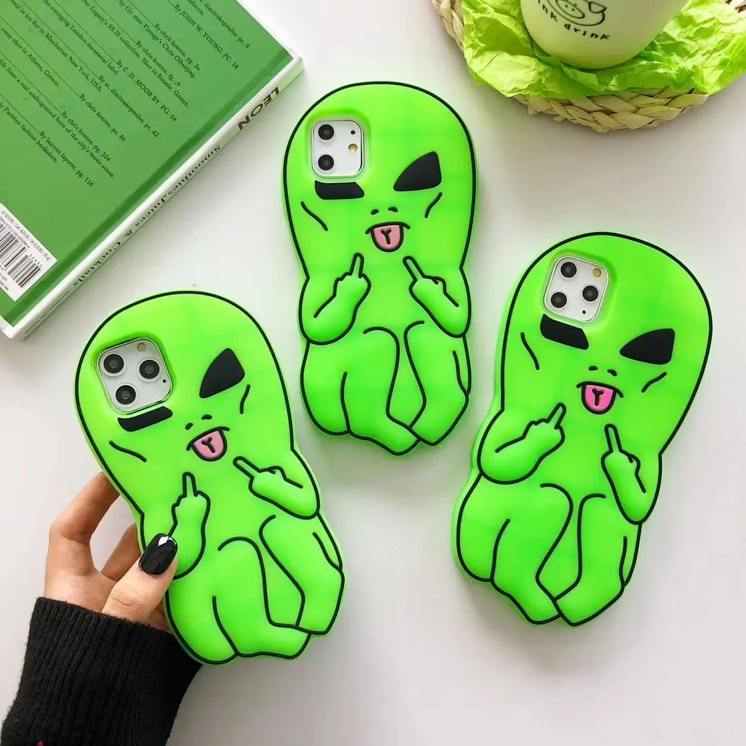 3D Strange Alien Cartoon Soft Cover