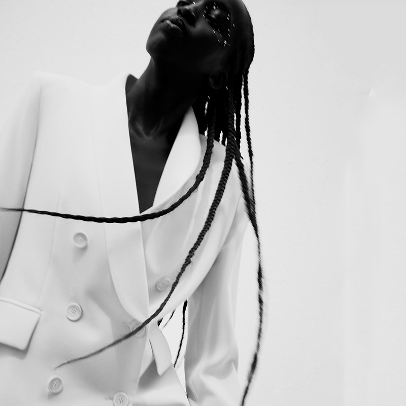 Women's Clothing Double-breasted Solid Color Suit Jacket