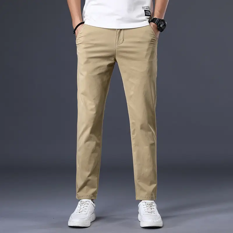 New Style Casual Pants Men's Trousers Spring And Summer Slim Straight Thin Long Pants
