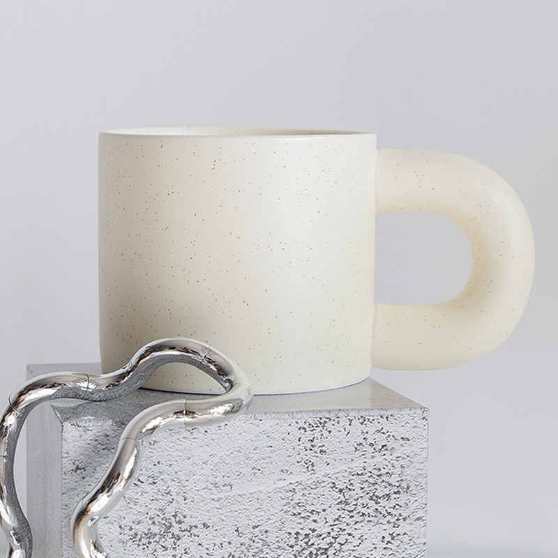 Nordic Cream Ceramic Water Cup Mug Coffee Cup Wind  Gift