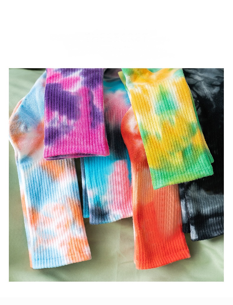 Title 2, Tie-dye Street Trend High-top Tide Socks Men An...