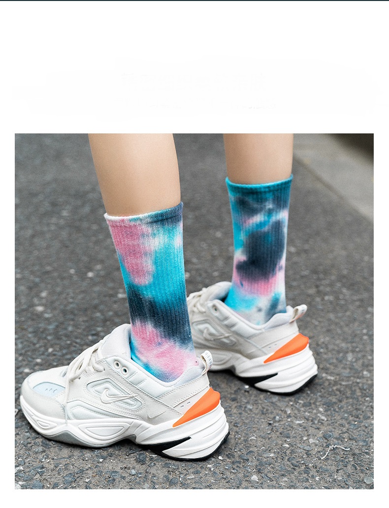 Title 5, Tie-dye Street Trend High-top Tide Socks Men An...