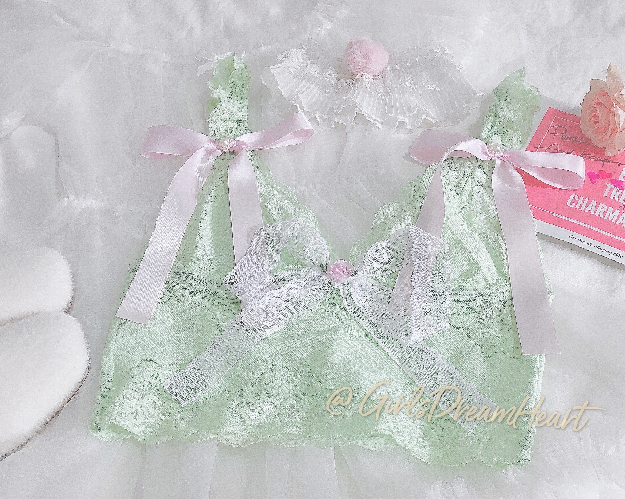 Title 12, Hand-Made Summer New French Girl Fruit Green La...