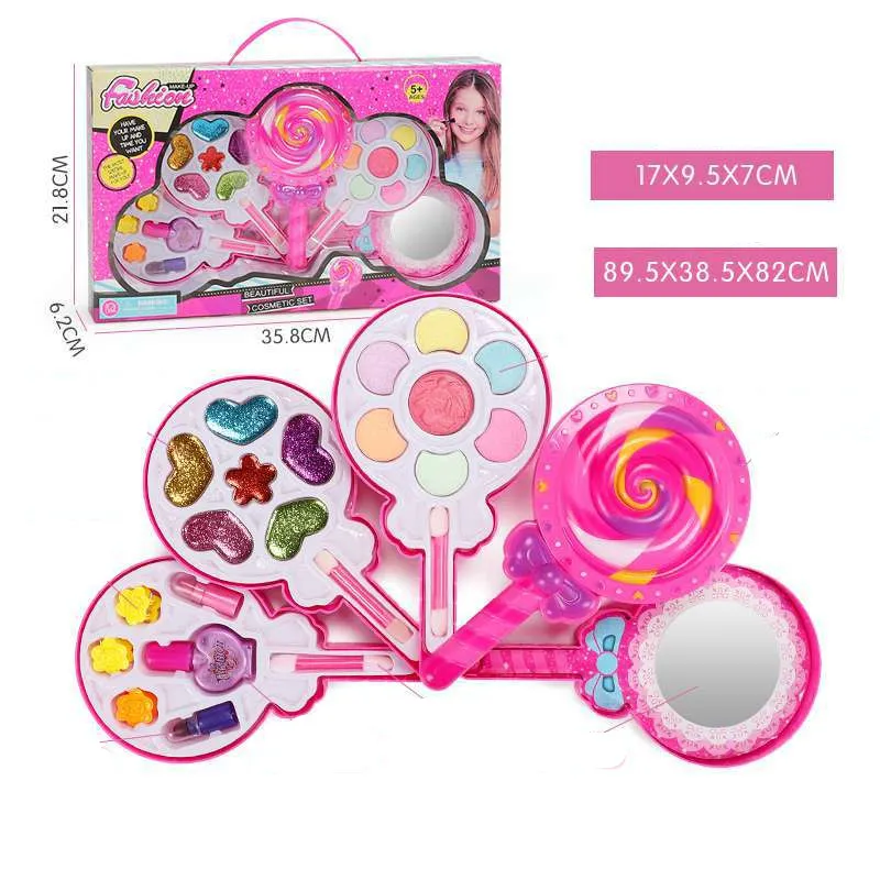 Kids Cosmetics Make Up Set Washable Beauty Makeup Box – image 2