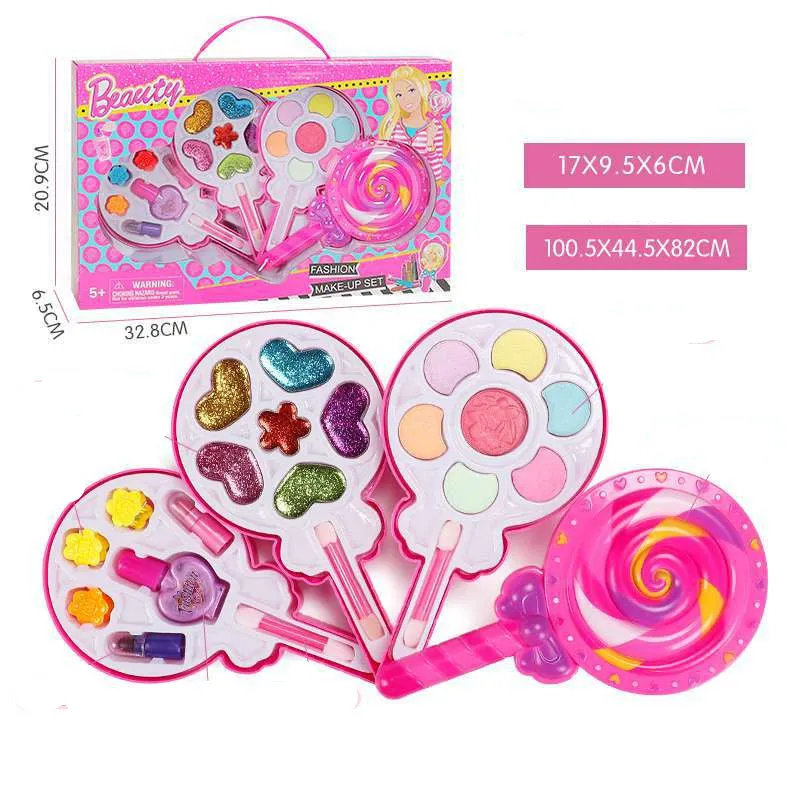 Kids Cosmetics Make Up Set Washable Beauty Makeup Box – image 4