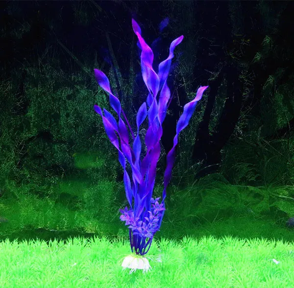 Aquarium Simulation Water Plants North American Fish Tank Landscaping Aquarium Decorations Fake Fish Grass Seabed Thin Strips Of Water Kelp Grass ... Purple A - Shop at LoveMi