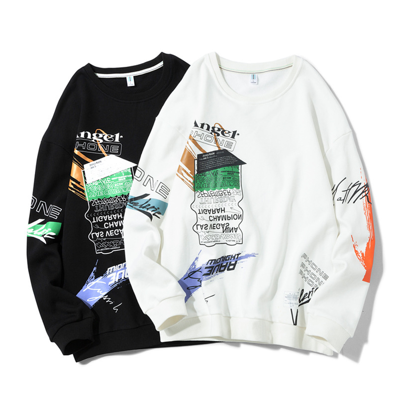 Fashionable Men's Loose Personality Printed Sweatshirt