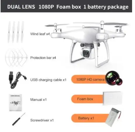 Drone Remote Control HD 4k Dual Lens
