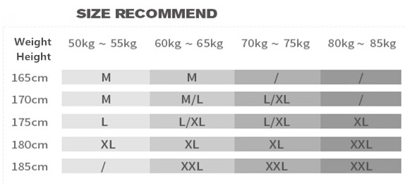 Men's washed jeans size chart
