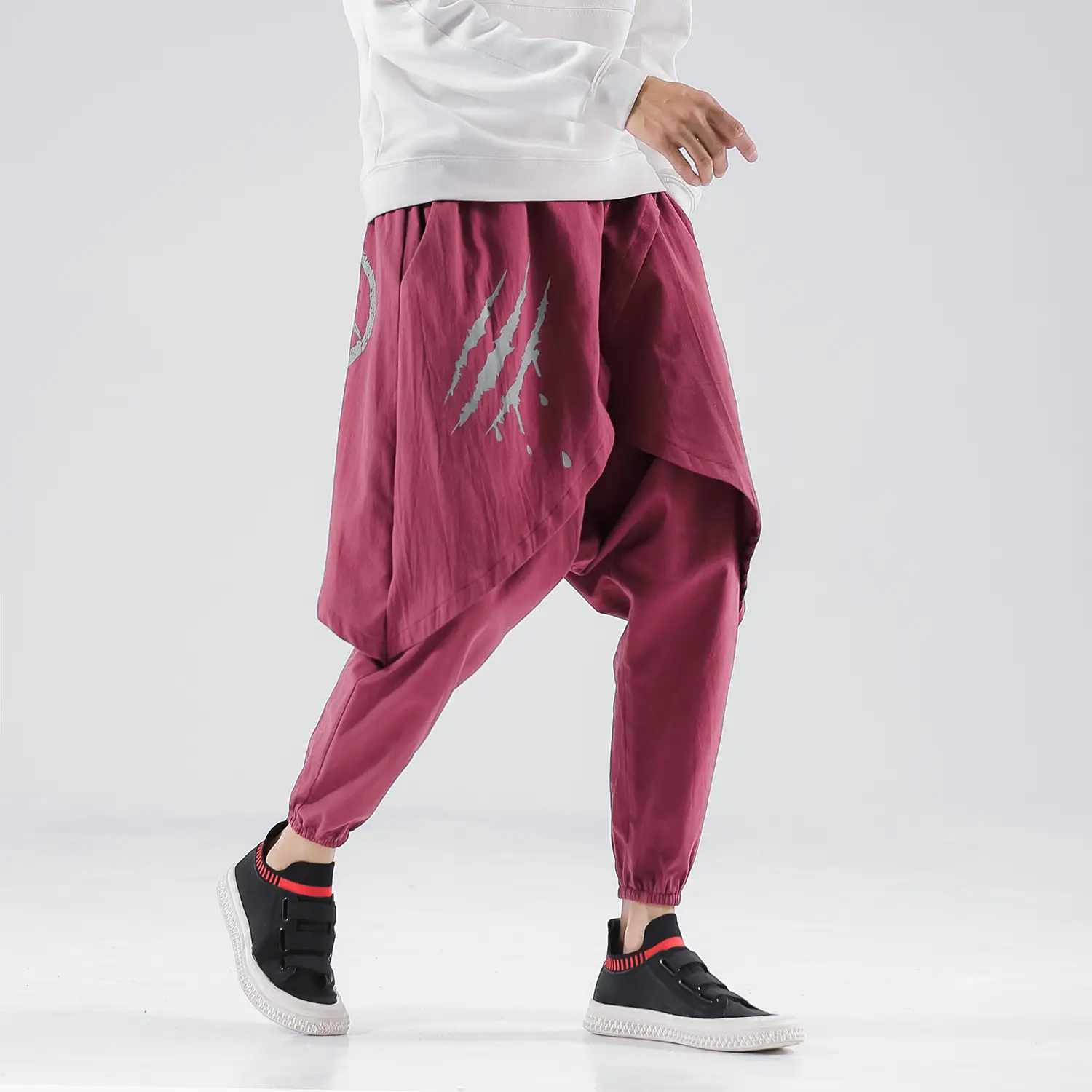 Male Chinese Style Hip-hop Sling Pants
