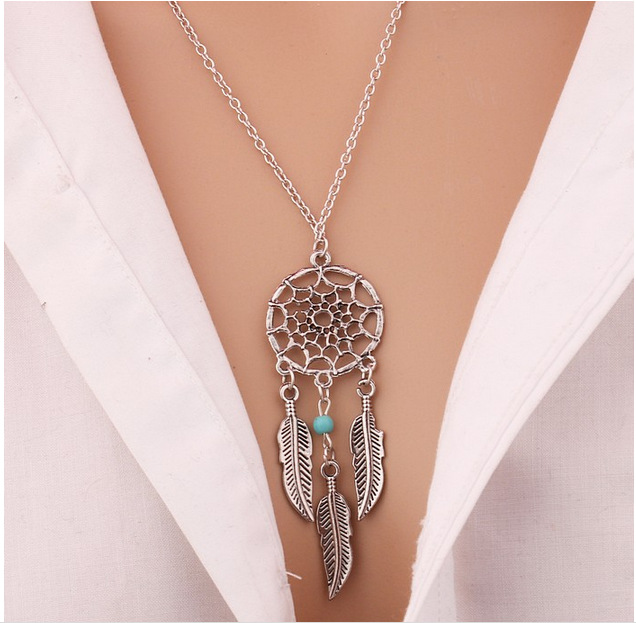 Fashion Creative Mesh Feather Clavicle Chain