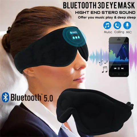 Wireless Bluetooth Stereo Music Eye Mask - Blackout Sleep