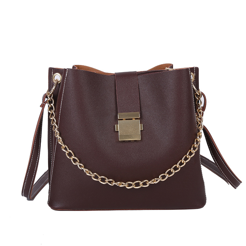 Title 8, Retro All-match One-shoulder Messenger Bucket Bag