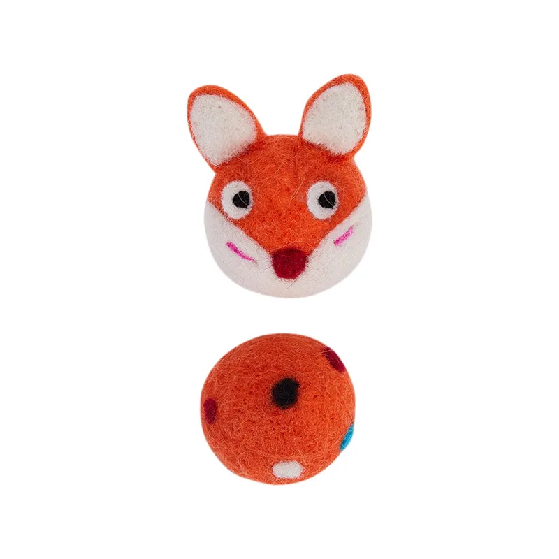 Colorful Felt Stretch Ball Cat Toy Ball Pet Toy With Small Bell Sound Play Cat Toys Creative Interactive Cat Dog Chew Toy – image 6