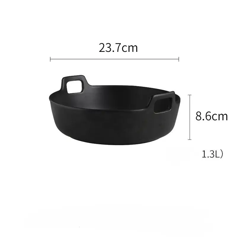 Nordic Large Family Soup Bowl Japanese Ceramic Tableware