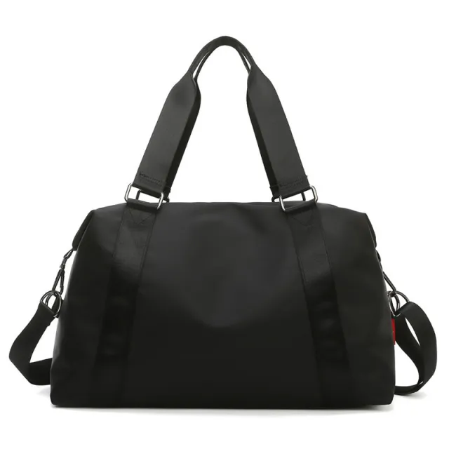Pure Color Large capacity Fitness Sports Travel Leisure Shoulder Bag Black - Shop at LoveMi