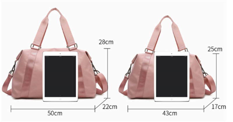 Pure Color Large-capacity Fitness Sports Travel Leisure Shoulder Bag