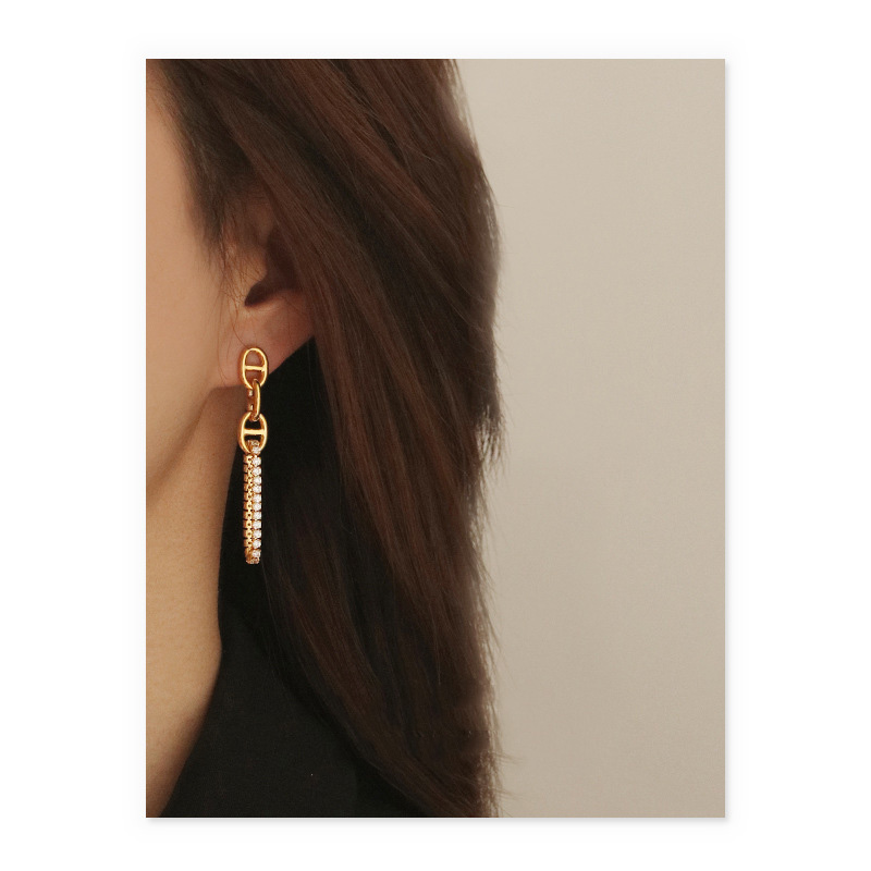 Chain Pig Nose Earring Earrings Female Trend