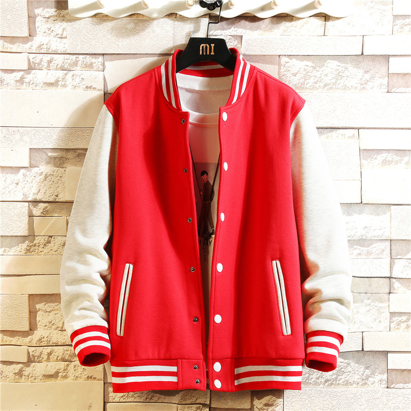 Men's Loose Handsome Youth Baseball Uniform Jacket