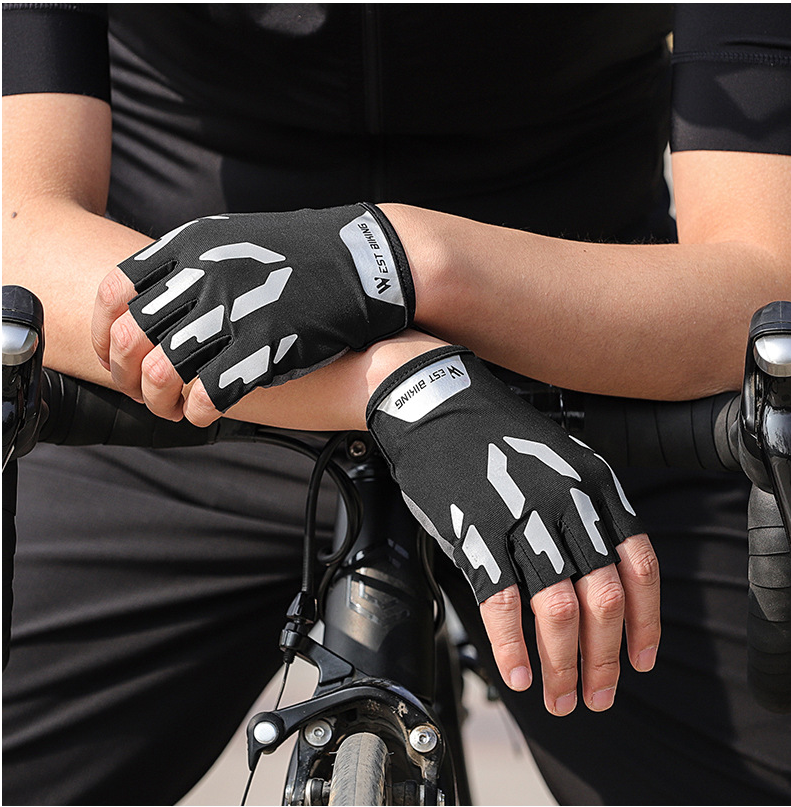 Reflective Short Fingers For Bicycle Gloves - Image 7