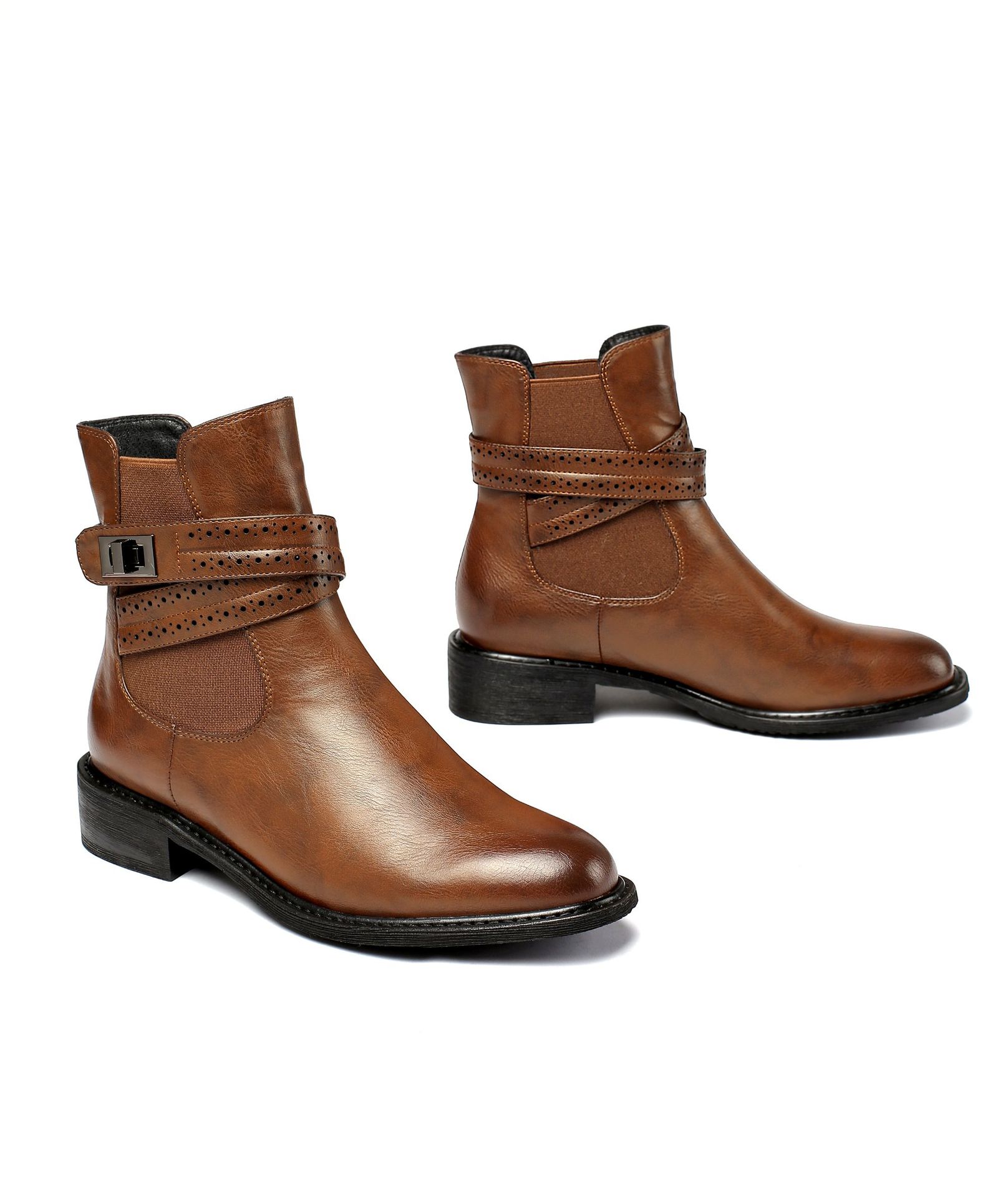 Title 7, Round Toe Martin Boots Women