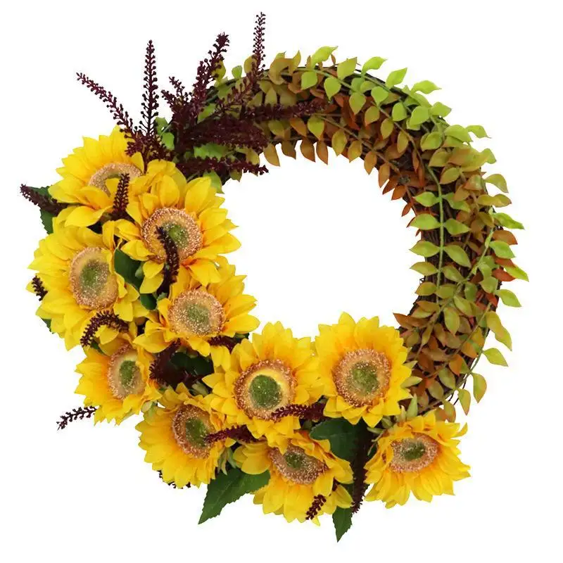 Artificial Silk Flower Thanksgiving Day Door Decoration Wall Hanging