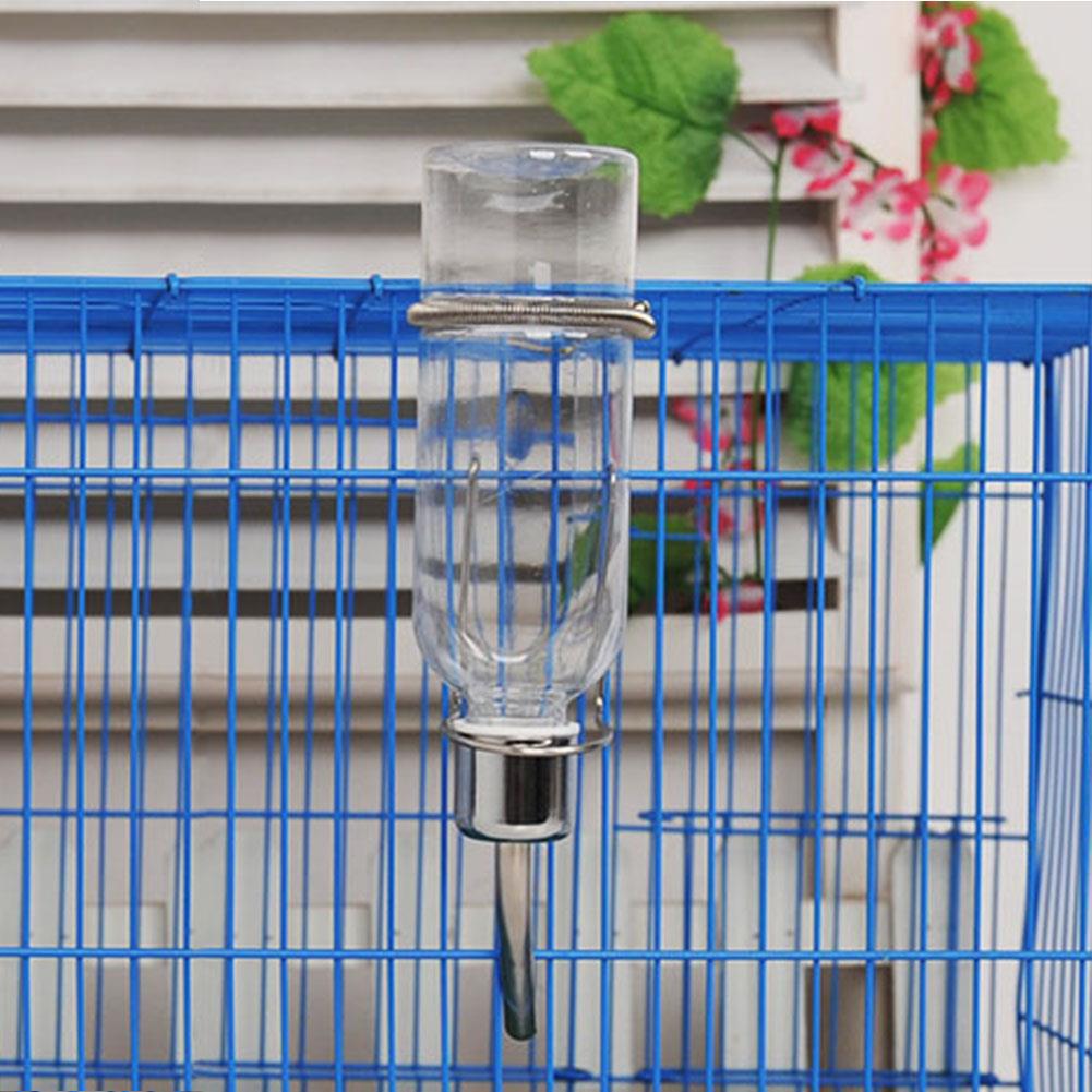 Pet Rabbit Puppy Dog Cat Stainless Water Dispenser Hang Bott — view 5