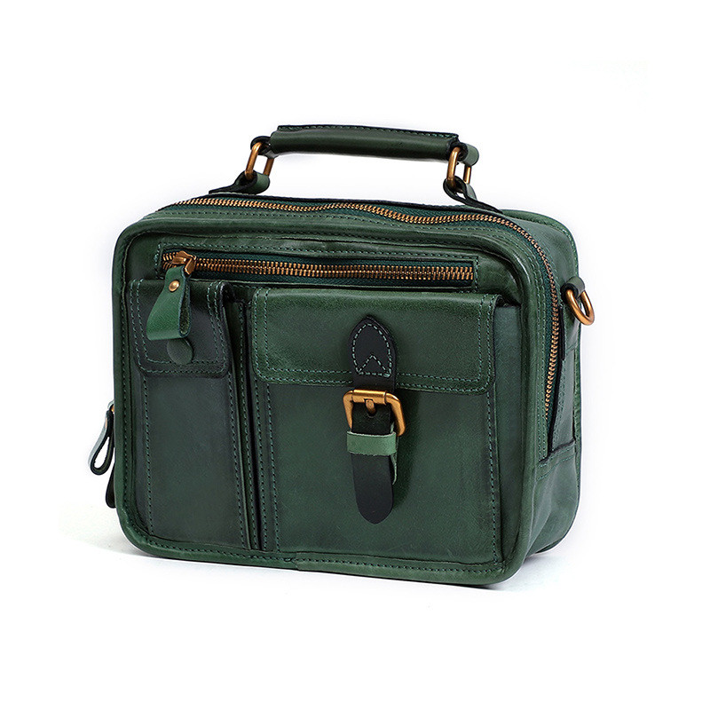 New Personality Original Vegetable Tanned Leather Messenger Bag - Picture 5 of 7