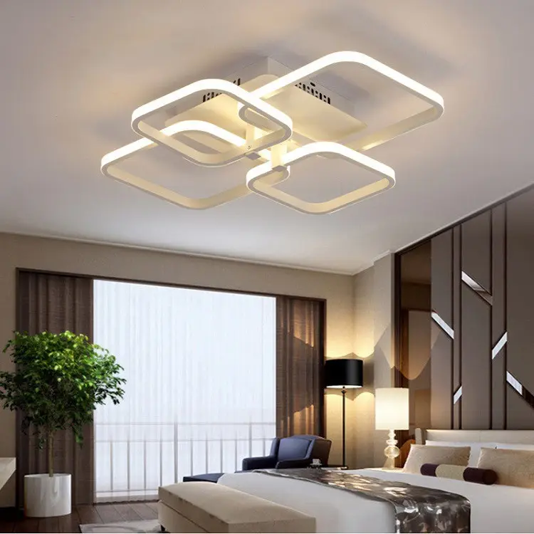 Living Room Lamp Simple Modern Creative Square