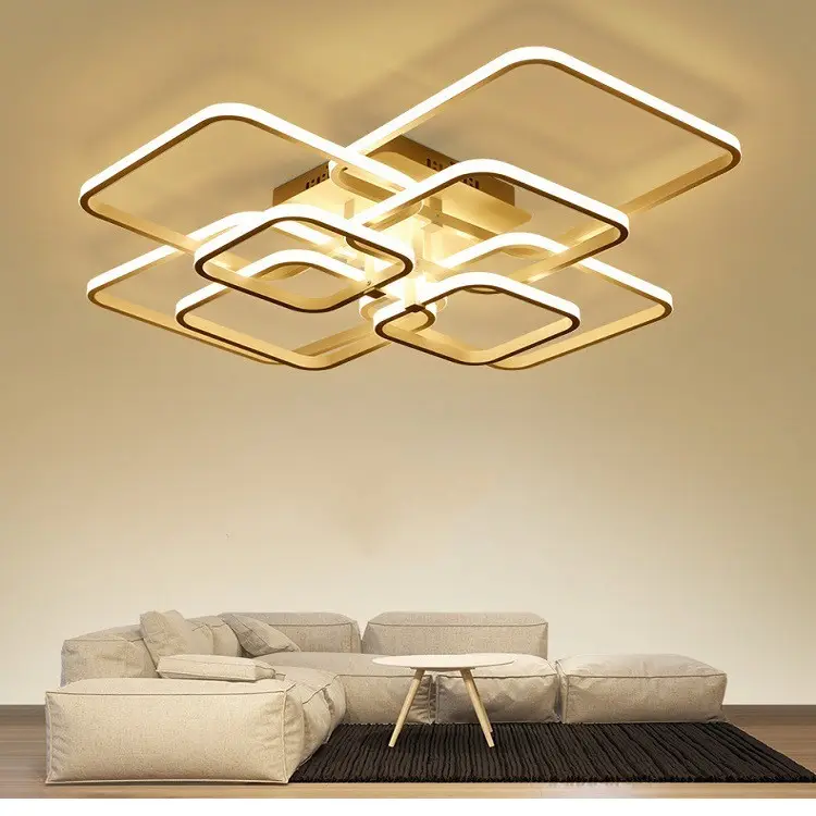 Living Room Lamp Simple Modern Creative Square