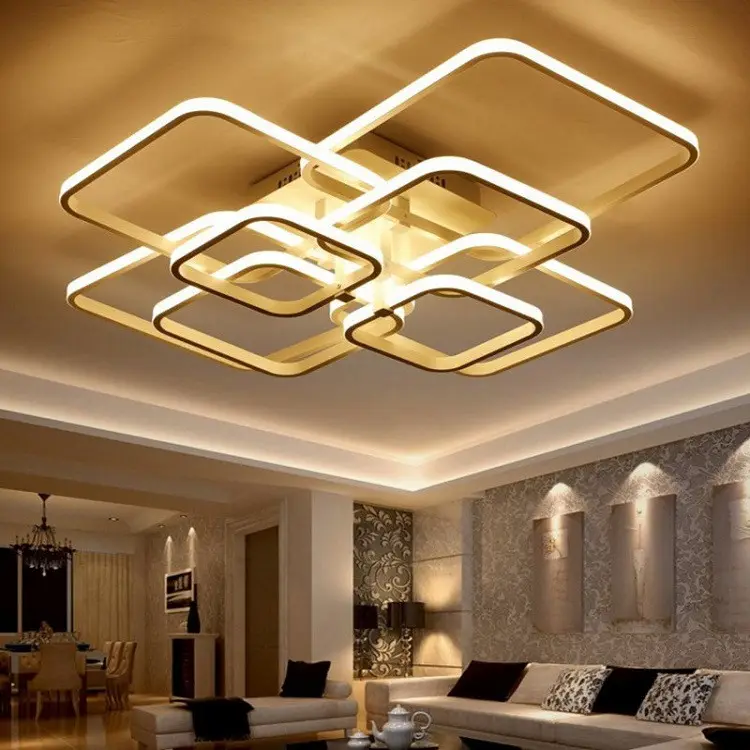 Living Room Lamp Simple Modern Creative Square