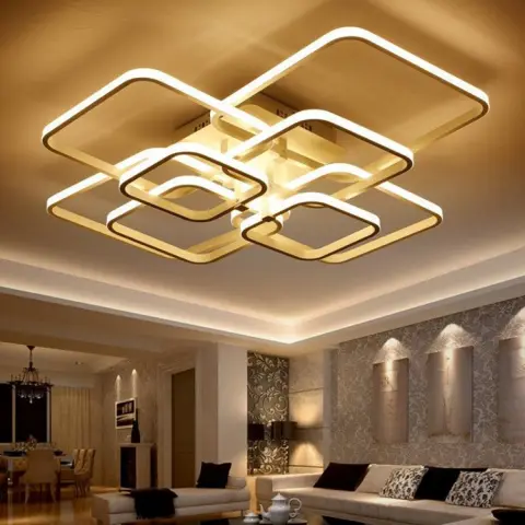 Living Room Lamp Simple Modern Creative Square Dining Bedroom