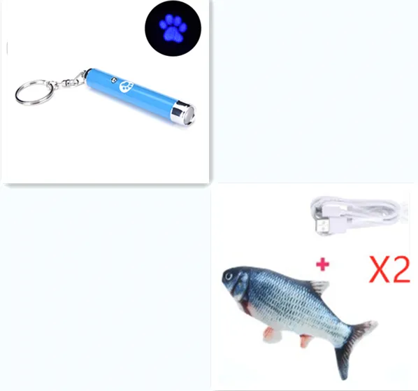 LED projection funny cat flashlight, mouse projection lamp Blue Set - Shop at LoveMi