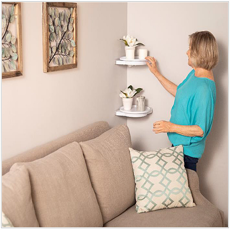 حوامل دوارة بزاوية 360 درجة لتخزين المطبخ والحمام بدون مسامير