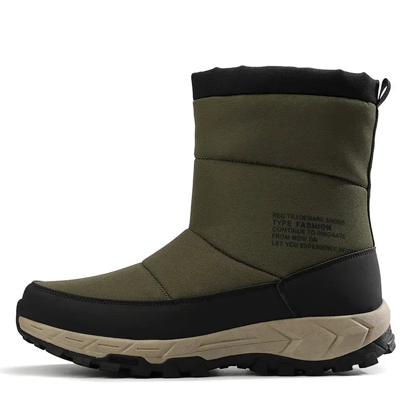 Thick Non-Slip High-Top Cotton Shoes Men's Outdoor Leisure Plus Velvet Cotton Shoes