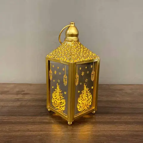 Lamp Led Eid Mubarak Decor String Lights Ramadan Kareem