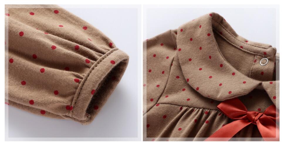 Sweet And Cute Print Dress For Small And Medium-Sized Girls