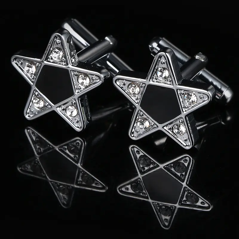 Novel Five-Pointed Star Shape Cufflinks