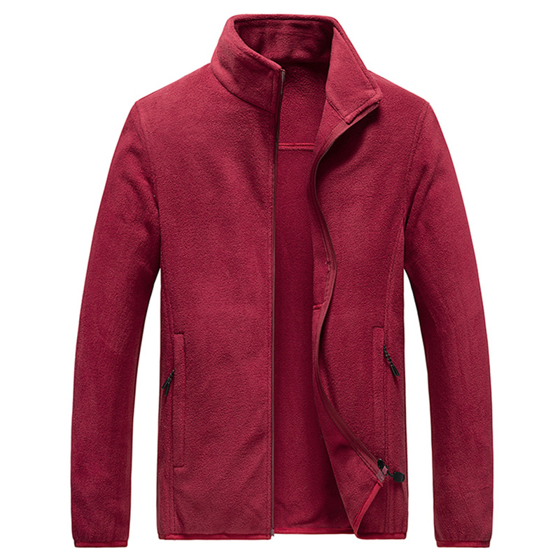 Autumn And Winter New Men's Solid Color Jacket Casual Stand Collar Jacket Men