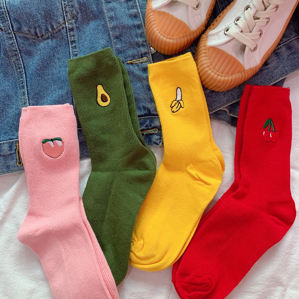 Title 3, Chaussettes en coton couleur bonbon de style un...