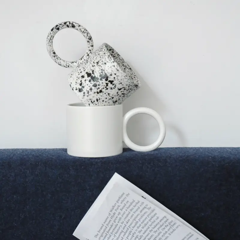Big Ear Mug Large Capacity High Temperature Resistant Large Ceramic Coffee Cup