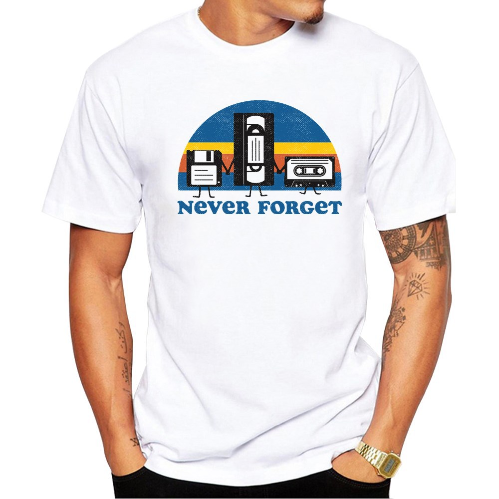 Disk Tape Video Tape Never Forget The Short Sleeve