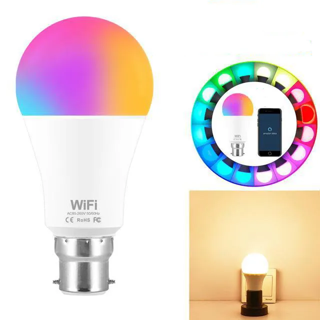 15W WiFi Smart Light Bulb RGB White