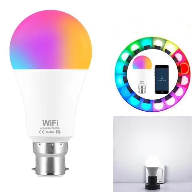 15W WiFi Smart Light Bulb RGB White