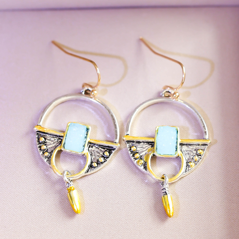 Ancient Silver Peculiar Shape Female Earrings Temperament Earrings