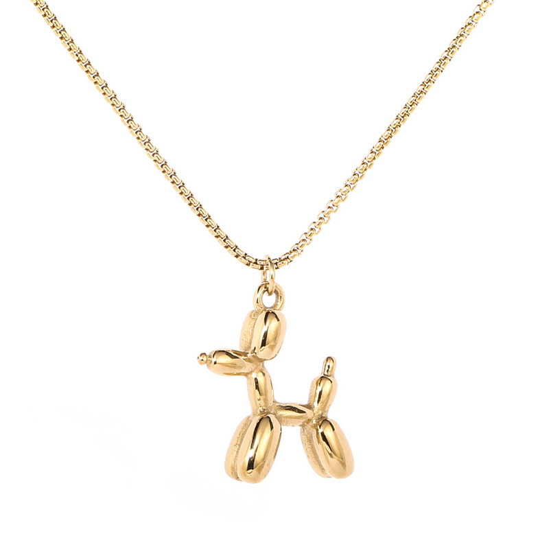 Simple Personality Cute Puppy Dog Necklace
